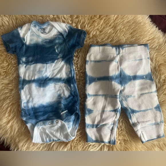 Indigo Dyed Baby Set - Picture 1 of 7